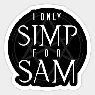 Sam Simp - Black Sticker